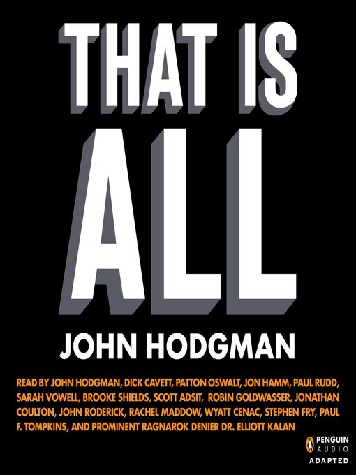 Title details for That Is All by John Hodgman - Available